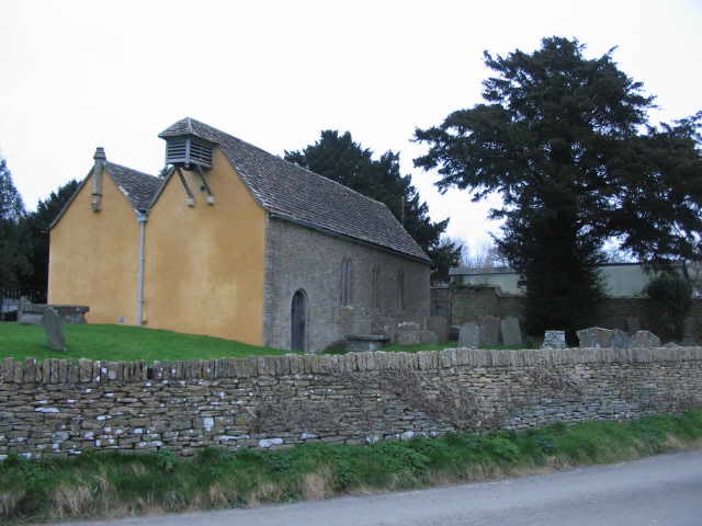 Looking east towards St Michael and All Angels, Little Badminton. Photograph by Phil Williams, 30 January 2007.